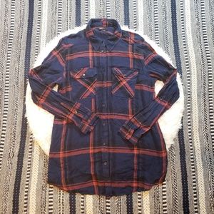 BDG Tops - Urban Outfitters BDG Women's Blue Plaid Flannel BDG Tops - Urban Outfitters BDG Women's Blue Plaid Flannel